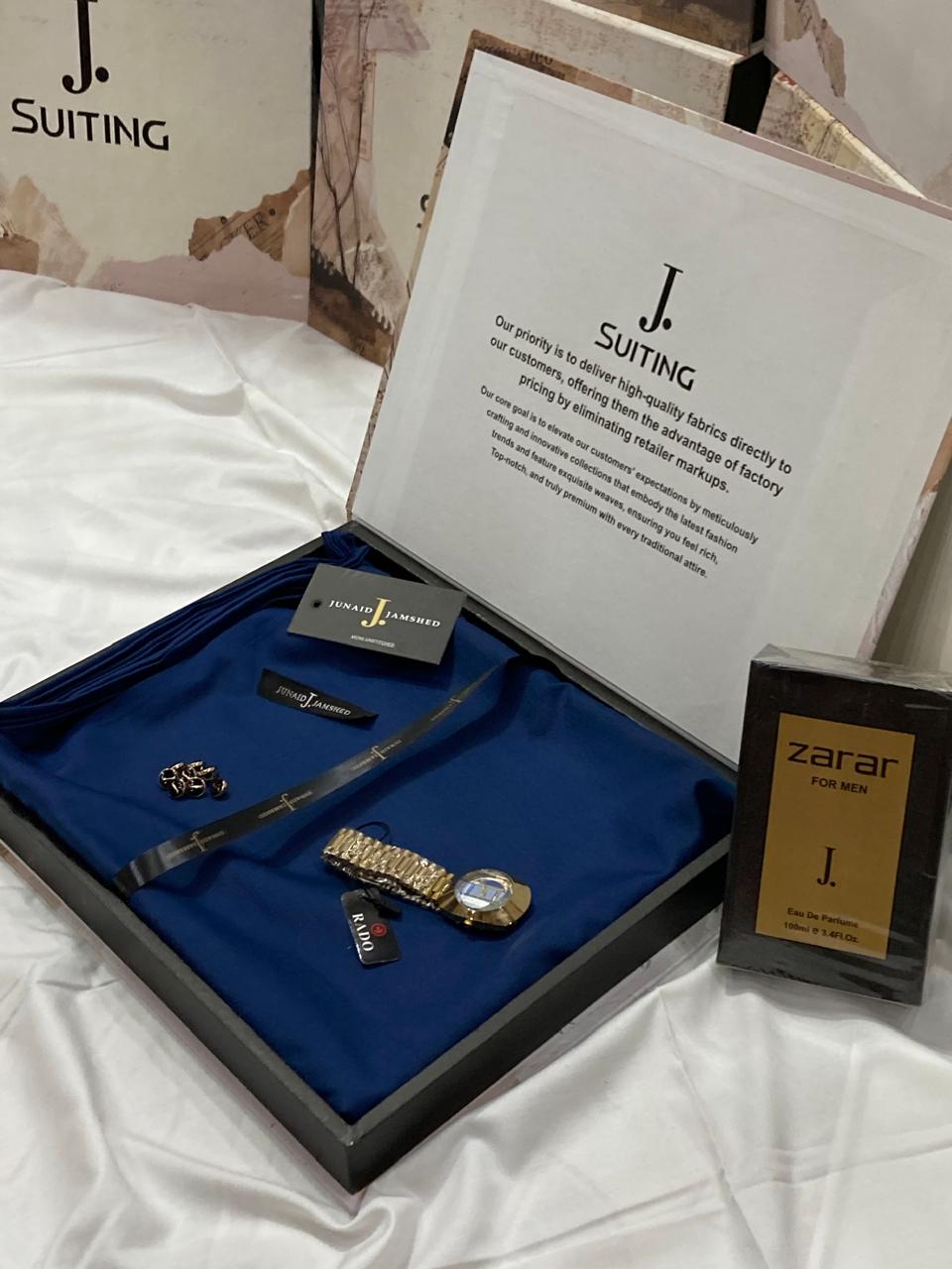 J. DEAL BOX (J.SUIT+PERFUME+PREMIUM RADO WATCH)