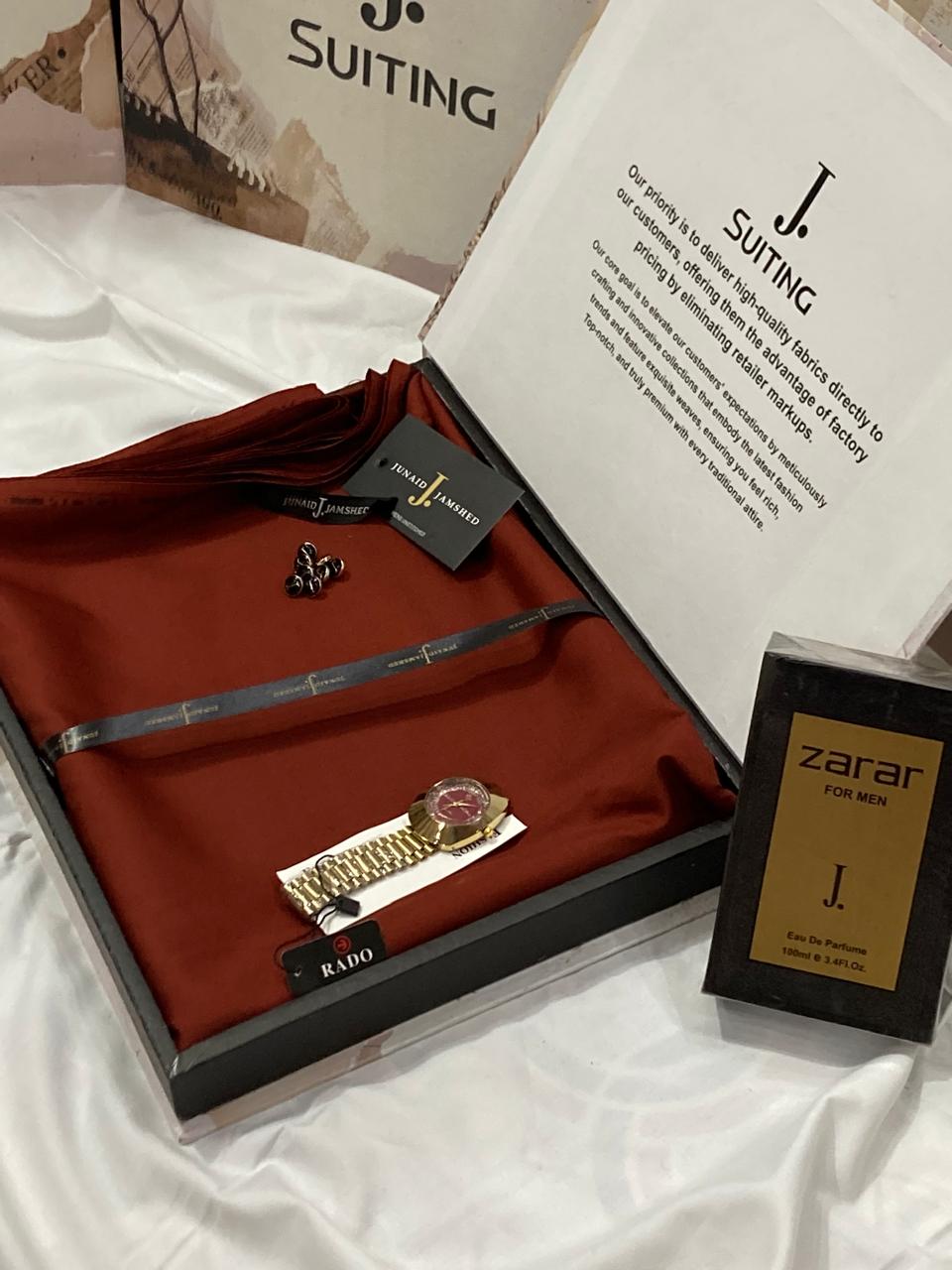 J. DEAL BOX (J.SUIT+PERFUME+PREMIUM RADO WATCH)