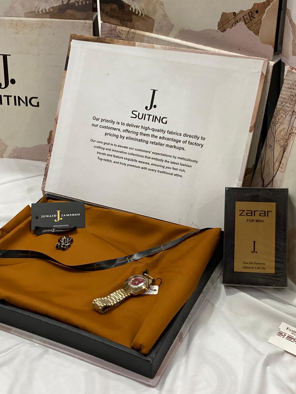 J. DEAL BOX (J.SUIT+PERFUME+PREMIUM RADO WATCH)