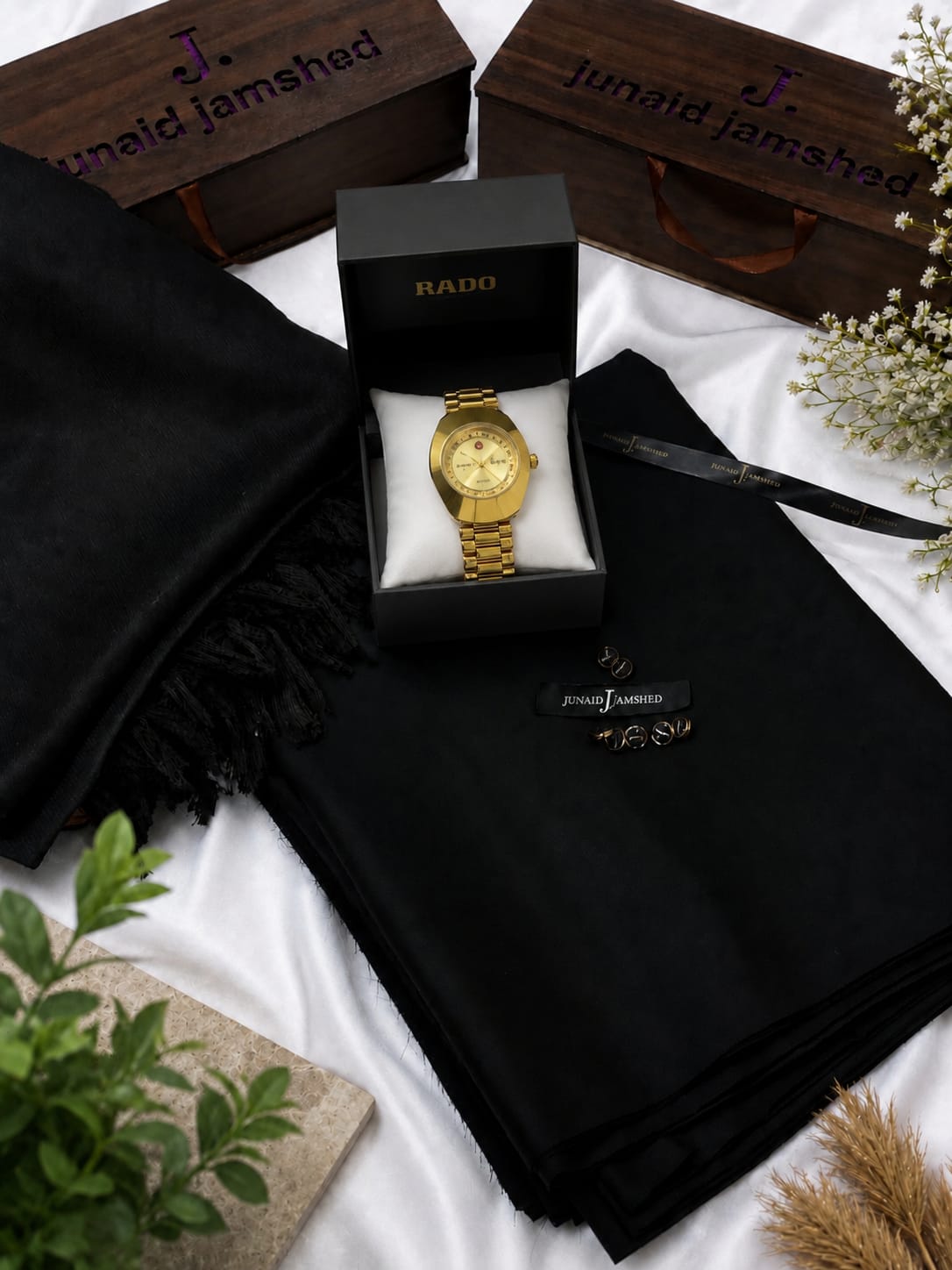SPECIAL J. DEAL BOX (J. WOOHL SHAWL+J. SUIT+RADO WATCH)