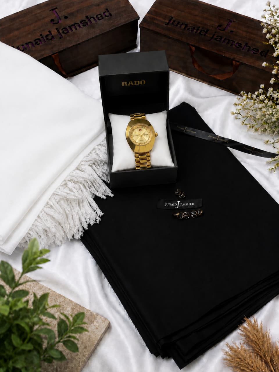 SPECIAL J. DEAL BOX (J. WOOHL SHAWL+J. SUIT+RADO WATCH)