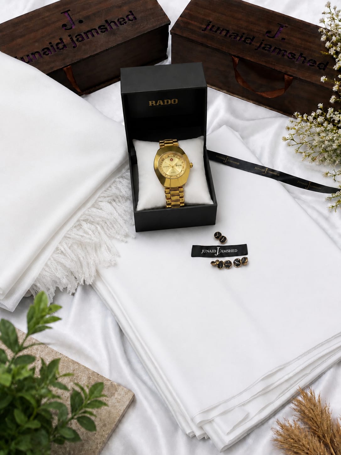 SPECIAL J. DEAL BOX (J. WOOHL SHAWL+J. SUIT+RADO WATCH)